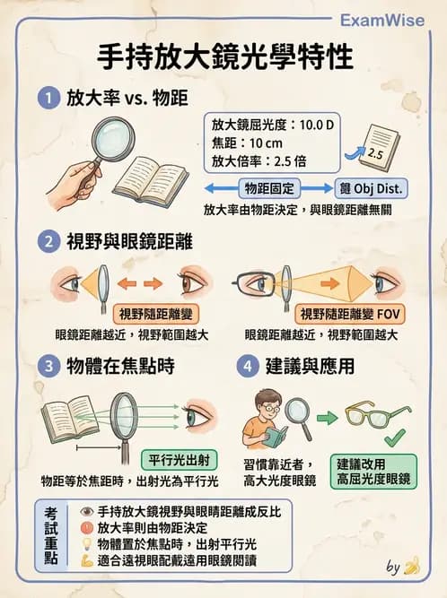 驗光師 - 近距離光學放大輔具種類與比較 - AI 圖文解析預覽