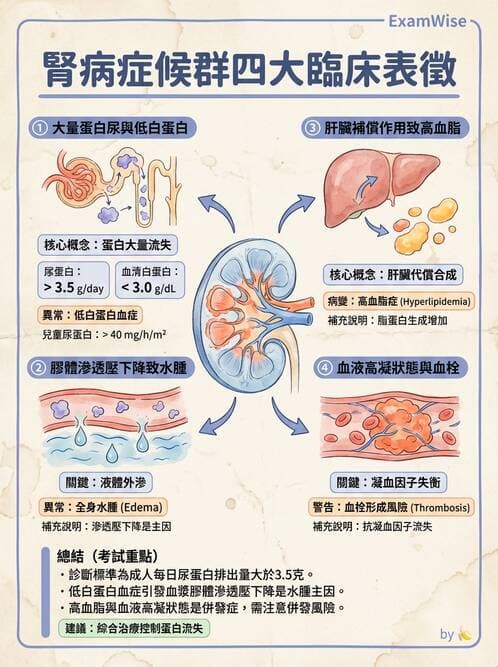 護理師 - 腎炎、腎衰竭與慢性腎臟病 - AI 圖文解析預覽