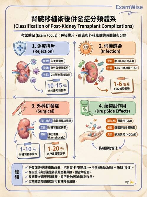 護理師 - 器官移植與AIDS - AI 圖文解析預覽