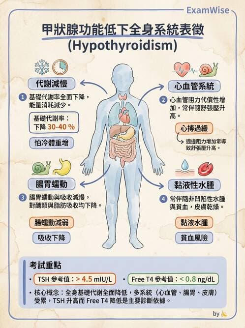 護理師 - 甲狀腺與副甲狀腺疾病 - AI 圖文解析預覽