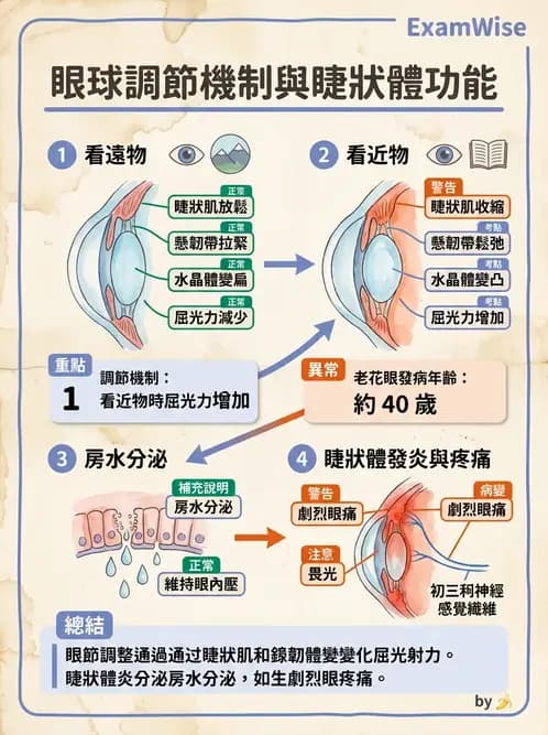 驗光師 - 眼球中層與前房 - AI 圖文解析預覽