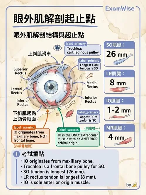 驗光師 - 眼外肌與眼球運動 - AI 圖文解析預覽