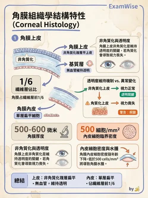 驗光師 - 眼球外層構造 - AI 圖文解析預覽