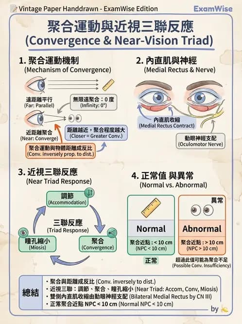 驗光師 - 眼外肌與眼球運動 - AI 圖文解析預覽