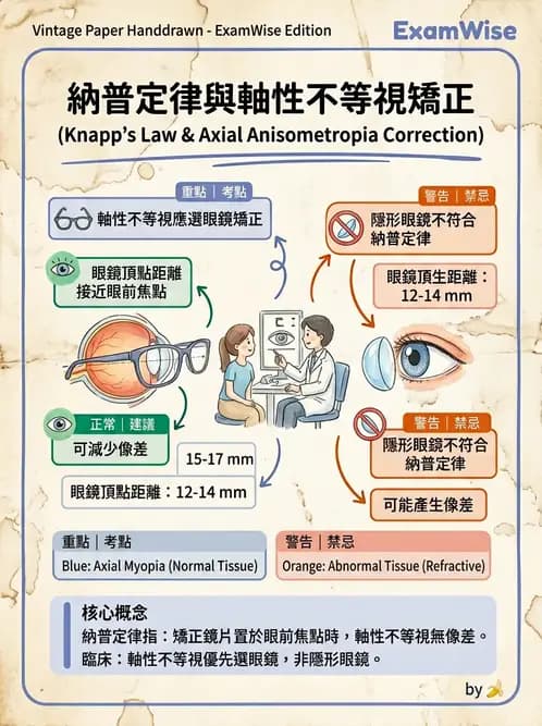 驗光師 - 模型眼屈光計算與屈光不正 - AI 圖文解析預覽