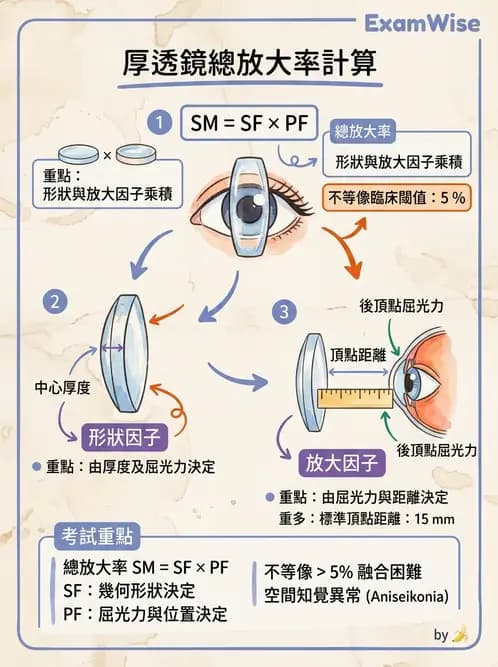 驗光師 - 鏡片放大率、材質與特殊鏡片 - AI 圖文解析預覽
