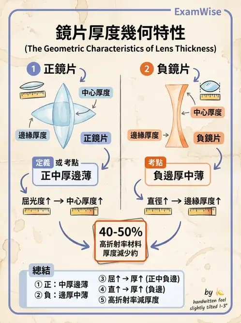驗光師 - 鏡片材質、鍍膜與隱形眼鏡 - AI 圖文解析預覽
