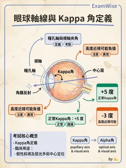 驗光師 - 眼球屈光系統基本原理 - AI 圖文解析預覽