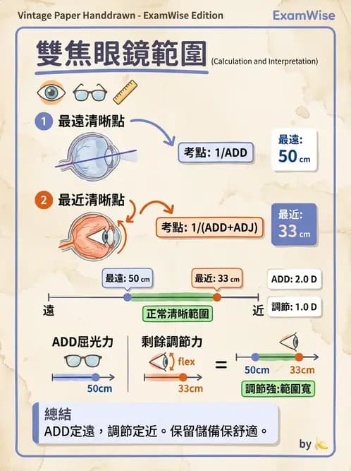 驗光師 - 景深、加入度與老花矯正 - AI 圖文解析預覽