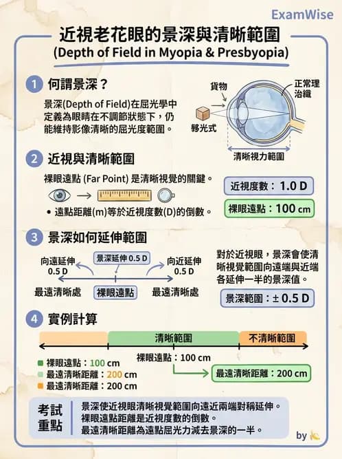 驗光師 - 景深、加入度與老花矯正 - AI 圖文解析預覽