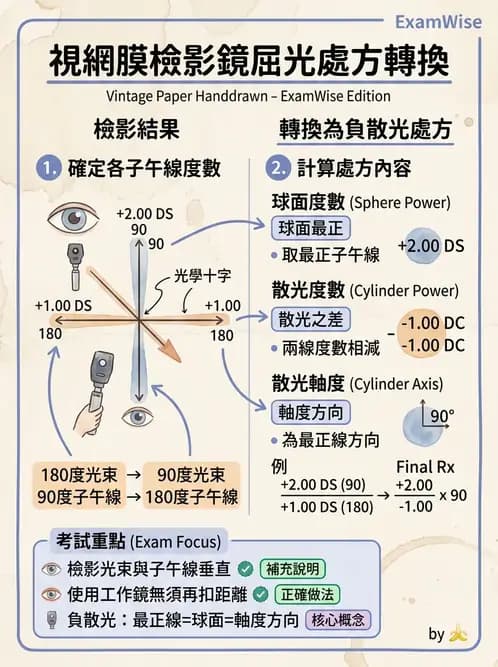 驗光師 - 視網膜檢影法 - AI 圖文解析預覽
