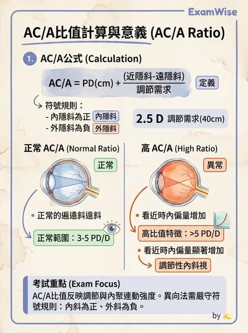 驗光師 - 調節性內聚力與聚散功能檢測 - AI 圖文解析預覽