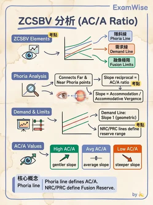 驗光師 - 調節性內聚力與聚散功能檢測 - AI 圖文解析預覽