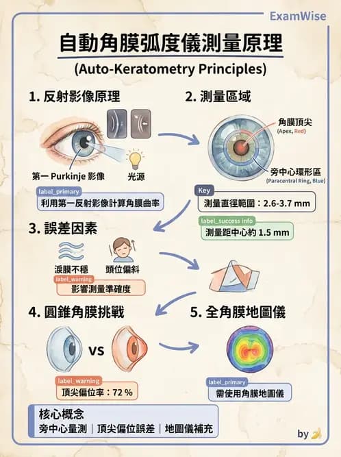 驗光師 - 裂隙燈與角膜弧度檢查 - AI 圖文解析預覽