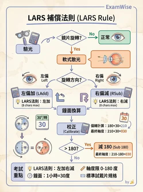 驗光師 - 硬式隱形眼鏡度數與散光計算 - AI 圖文解析預覽