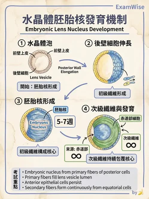 驗光師 - 眼球胚胎發育 - AI 圖文解析預覽