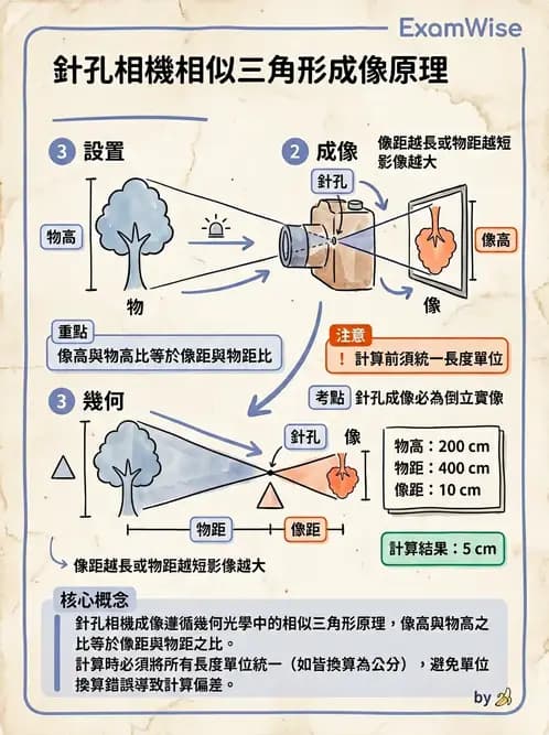 驗光師 - 薄透鏡成像計算與成像性質 - AI 圖文解析預覽