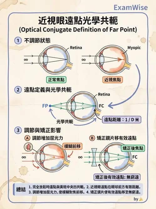 驗光師 - 模型眼屈光計算與屈光不正 - AI 圖文解析預覽