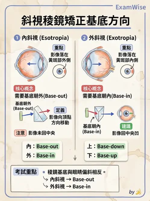 驗光師 - 稜鏡臨床應用 - AI 圖文解析預覽
