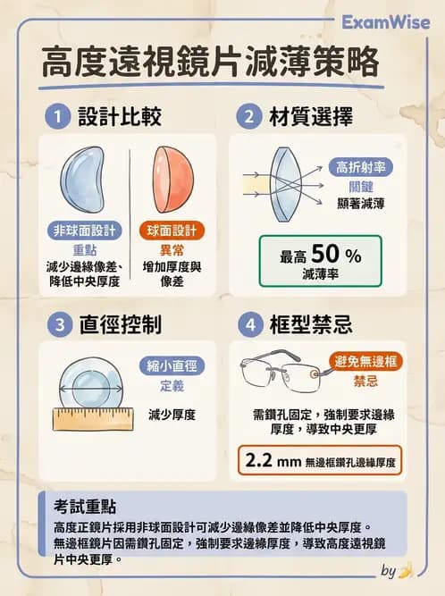 驗光師 - 鏡片材質、鍍膜與隱形眼鏡 - AI 圖文解析預覽