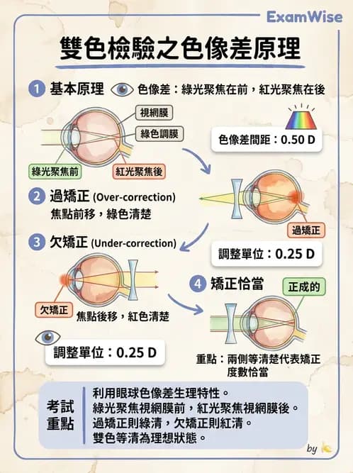 驗光師 - 自覺式驗光流程與球面度判讀 - AI 圖文解析預覽