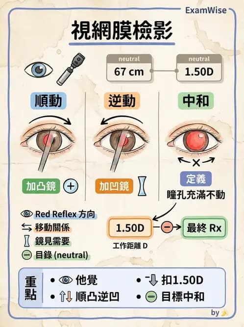 驗光師 - 視網膜檢影法 - AI 圖文解析預覽
