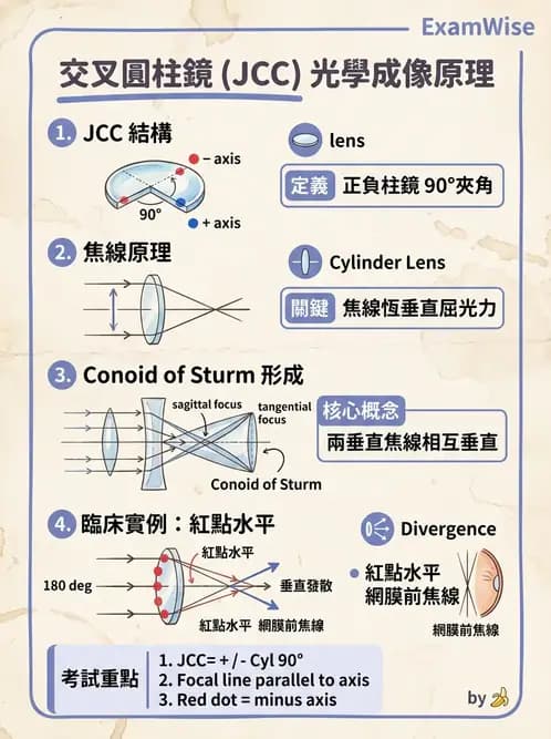 驗光師 - 傑克森交叉圓柱鏡散光檢查 - AI 圖文解析預覽
