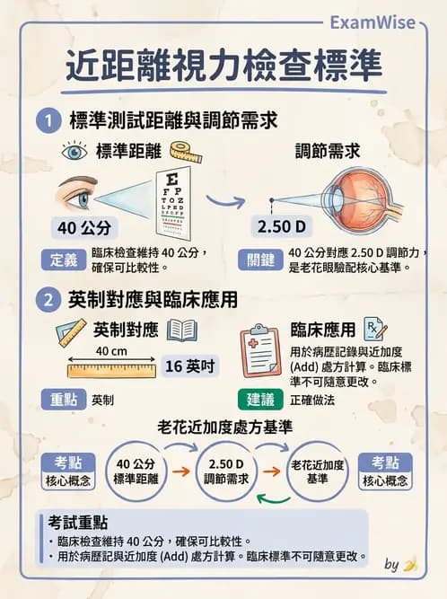 驗光師 - 視力表與視力量測 - AI 圖文解析預覽