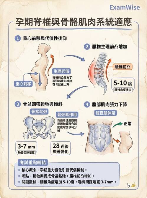 護理師 - 孕期生理變化與不適護理 - AI 圖文解析預覽
