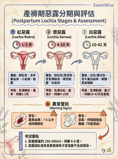 護理師 - 產後生理恢復與護理 - AI 圖文解析預覽