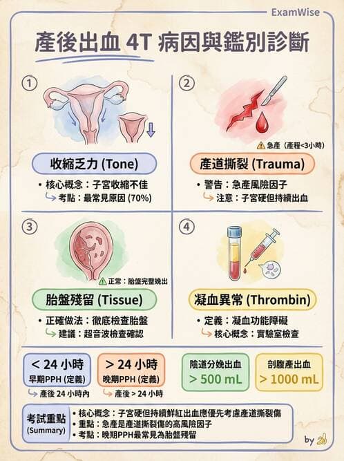 護理師 - 分娩過程與產科急症 - AI 圖文解析預覽