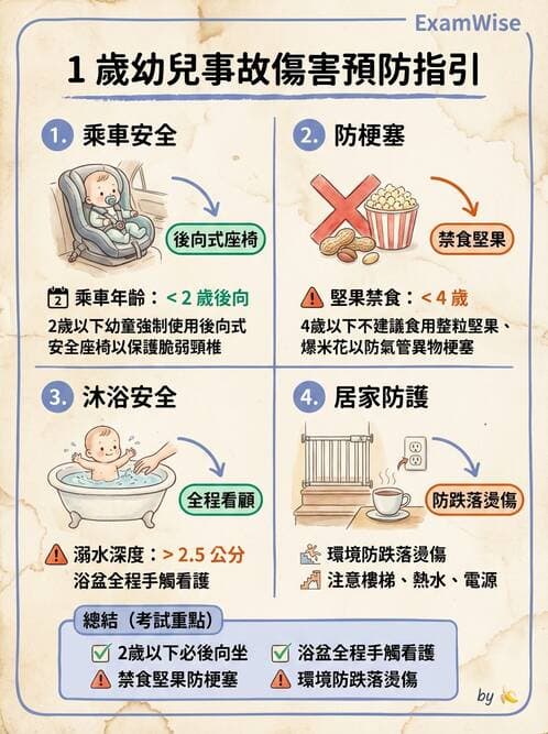 護理師 - 兒童預防保健與安全 - AI 圖文解析預覽