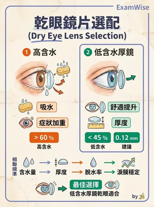 驗光師 - 結膜眼瞼反應、沉澱物與乾眼 - AI 圖文解析預覽
