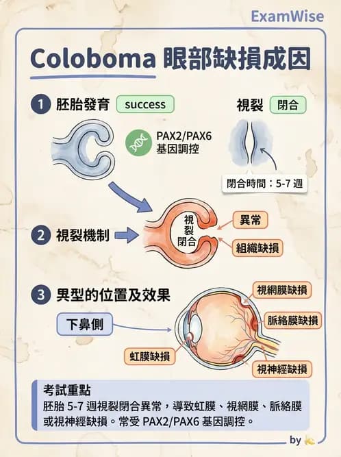 驗光生 - 眼球胚胎發育 - AI 圖文解析預覽