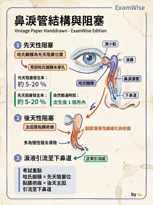 驗光生 - 淚器系統解剖與生理 - AI 圖文解析預覽