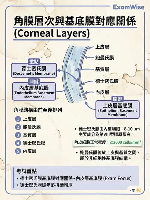 驗光生 - 角膜與鞏膜 - AI 圖文解析預覽