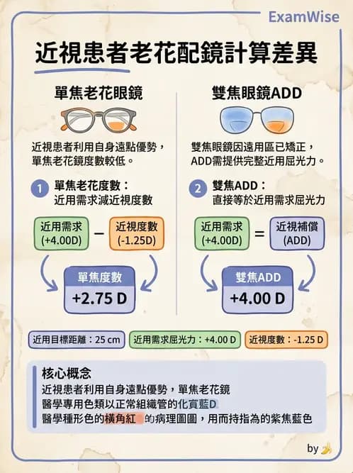 驗光生 - 近用加入度評估與處方計算 - AI 圖文解析預覽