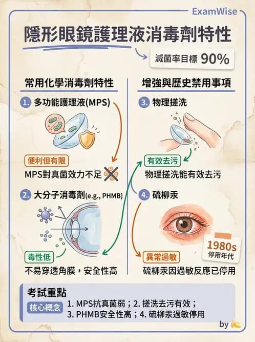 驗光生 - 隱形眼鏡護理液成分與防腐劑 - AI 圖文解析預覽