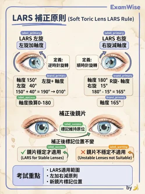 驗光生 - 散光分析、鏡型選擇與軟式散光驗配 - AI 圖文解析預覽