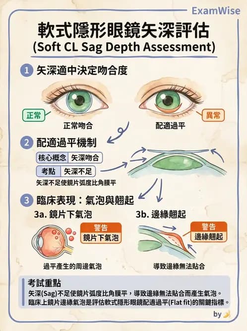 驗光生 - 軟式鏡片配適評估與臨床調整 - AI 圖文解析預覽