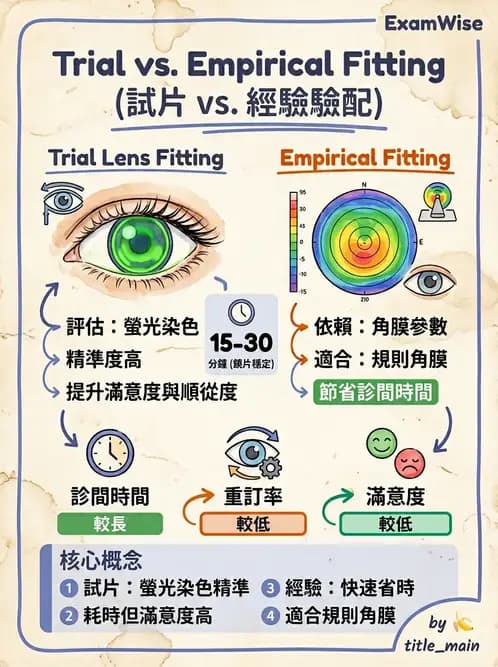 驗光生 - 硬式隱形眼鏡驗配原則與臨床決策 - AI 圖文解析預覽