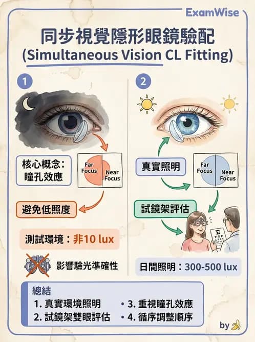 驗光生 - 老花隱形眼鏡臨床驗配與問題排解 - AI 圖文解析預覽