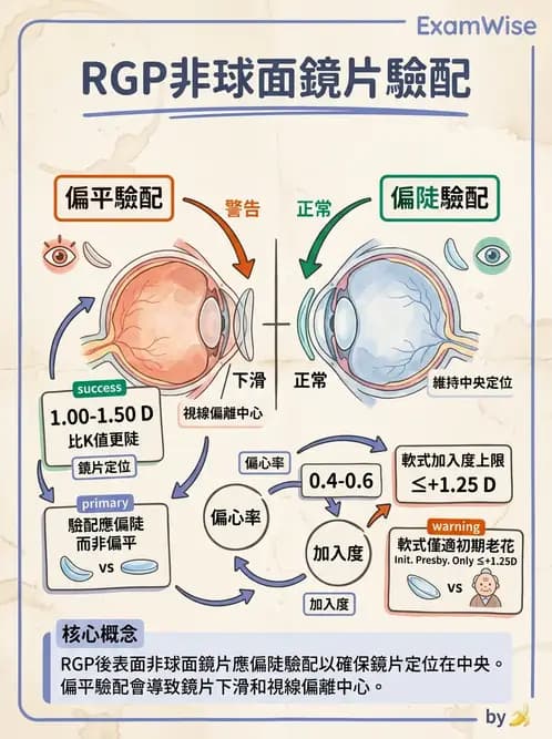 驗光生 - 老花隱形眼鏡光學設計原理 - AI 圖文解析預覽