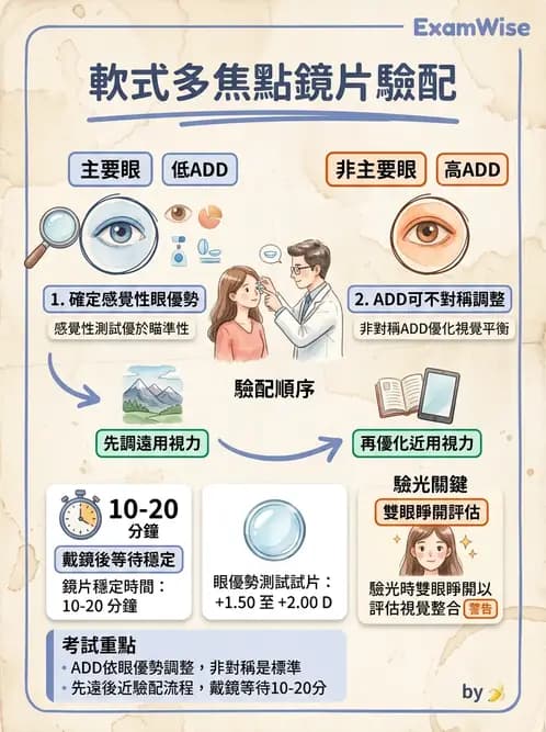 驗光生 - 老花隱形眼鏡臨床驗配與問題排解 - AI 圖文解析預覽