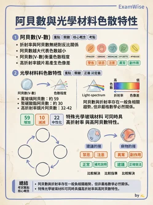 驗光生 - 偏振光、色散與色像差 - AI 圖文解析預覽