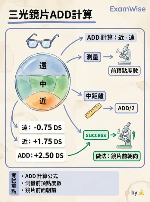 驗光生 - 驗度儀使用、PD量測與鏡框配製參數 - AI 圖文解析預覽