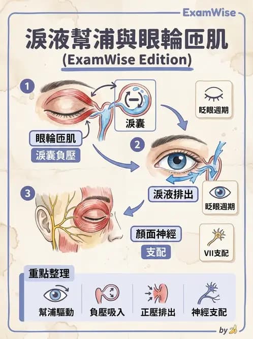 驗光生 - 淚器系統解剖與生理 - AI 圖文解析預覽