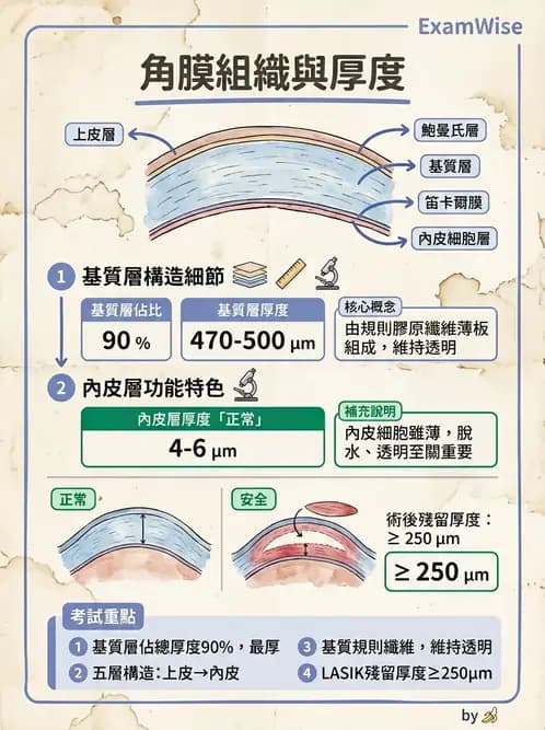 驗光生 - 角膜與鞏膜 - AI 圖文解析預覽