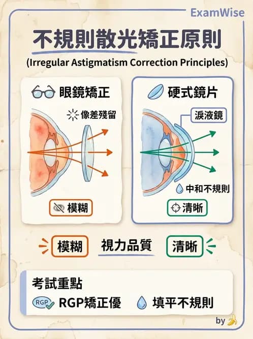 驗光生 - 散光分類、不等視與不等像 - AI 圖文解析預覽