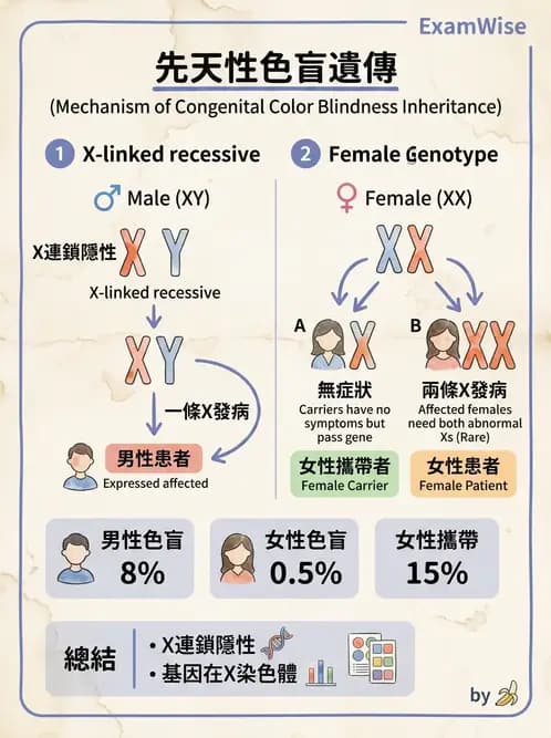 驗光生 - 針孔視力、色覺與視野篩檢 - AI 圖文解析預覽